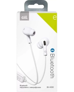 Купить Беспроводные наушники Gal BH-4000 White  в E-mobi