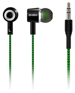 Купить Наушники Sven E-107 Black/Green  в E-mobi