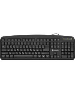 Купить Проводная клавиатура Defender Office HB-910 Black (45910) в E-mobi