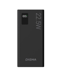 Купить Внешний аккумулятор (Power Bank) Digma DGPF10A, 10000мAч, черный [dgpf10a22pbk] в E-mobi