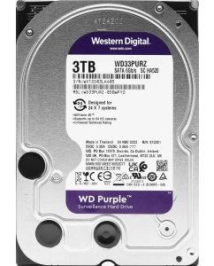 Купить Жесткий диск WD Purple WD33PURZ,  3ТБ,  HDD,  SATA III,  3.5 в E-mobi