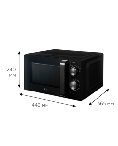 Купить Микроволновая печь соло BQ MWO-20004SM/W черный  в E-mobi