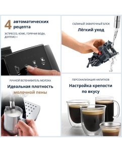 Купить Кофемашина автоматическая Delonghi ECAM 220.21 B черный  в E-mobi