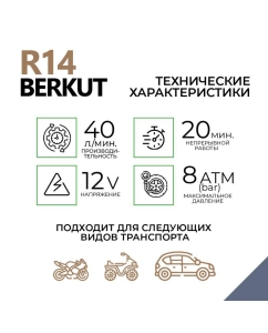 Купить Компрессор автомобильный Berkut R14 40л/мин  в E-mobi