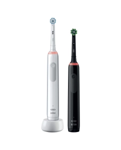 Купить Электрическая зубная щетка ORAL-B Pro 3/D505.523.3H Black+White 2 шт  в E-mobi