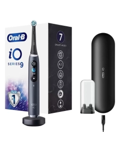 Купить Щётка зубная Oral-B iO Series 9/iOM9.1B2.2AD электрическая, 7 режимов, black onyx  в E-mobi