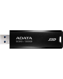 Купить Диск SSD Adata внешний, 500 Гб, USB 3.2, SC610-500G-CBK/RD в E-mobi