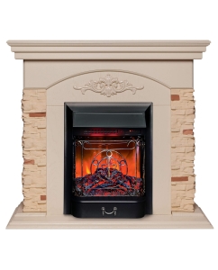 Купить Электрокамин RealFlame Neapolis STD/EUG WT-F612 с очагом Majestic Lux Black в E-mobi