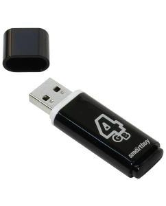 Купить Флешка SmartBuy Glossy 4ГБ Black (SB4GBGS-K)  в E-mobi