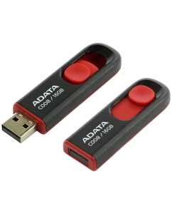 Купить Флешка ADATA Classic C008 16ГБ Red/Black (AC008-16G-RKD) в E-mobi