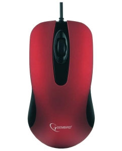 Купить Мышь Gembird MOP-400-R Red/Black в E-mobi