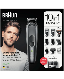 Купить Триммер Braun MGK7321 + Бритва Gillette Fusion ProGlide серый, черный  в E-mobi