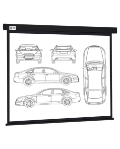 Купить Экран Cactus 213x213см Wallscreen CS-PSW-213X213-BK 1:1 в E-mobi