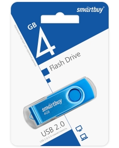 Купить Флэш диск SmartBuy 4GB Twist Blue (SB4GB2TWB) в E-mobi