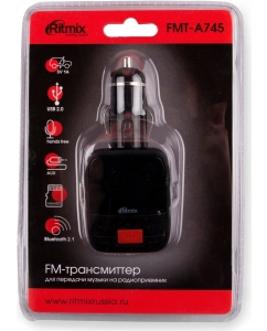 Купить FM-трансмиттер Ritmix FMT-A745  в E-mobi