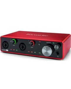 Купить Аудиоинтерфейс Focusrite Scarlett 4i4 3rd Gen Red в E-mobi