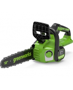 Купить Цепная пила аккумуляторная GreenWorks GD24CS30 24V, 30см, бесщеточная, c 1хАКБ 4 Ач c USB и ЗУ 2007007USB4 в E-mobi