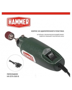 Купить Дрель (мини) Hammer MD050A 12В 1-3.2мм 15000об/мин + аксессуары 80шт, в блистере 828657  в E-mobi