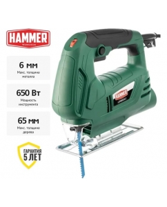 Купить Лобзик HAMMER LZK650LE 650Вт 0-3000ход/мин 65мм-дер 6мм-мет 839357 в E-mobi