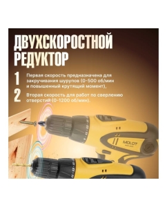 Купить Дрель-шуруповерт MDR 1025 MOLOT 0323330  в E-mobi