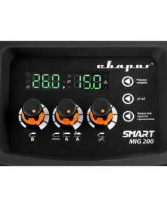 Купить Сварочный инвертор Сварог MIG 200 REAL SMART N2A5 Black, маска+краги 98557  в E-mobi