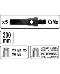 Купить Заклепочник для резьбовых заклепок М3-М8 YATO YT-36112  в E-mobi