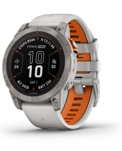 Купить Garmin Fenix 7 Pro Sapphire Solar Titanium/Fog Gray (010-02777-21) в E-mobi