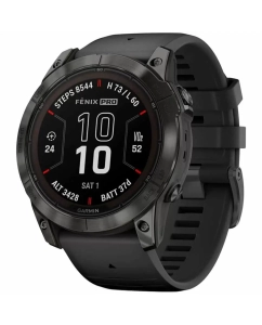 Купить Смарт-часы Garmin Fenix 7X Pro Sapphire Solar Carbon Gray/Black Band 010-02778-11 в E-mobi