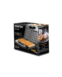 Купить Электровафельница Centek CT-1447 Silver/Black  в E-mobi