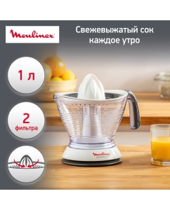 Купить Соковыжималка для цитрусовых Moulinex PC302B10 white  в E-mobi