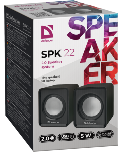 Купить Колонки компьютерные Defender SPK 22 Black (65503)  в E-mobi