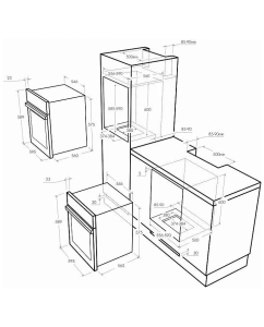 Купить Встраиваемый газовый духовой шкаф MAUNFELD MGOG 673W белый  в E-mobi