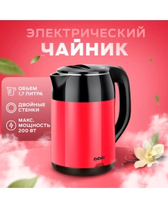 Купить Чайник электрический BBK EK1709P(B/R) 1.7 л красный, черный в E-mobi