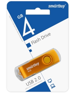 Купить Флэш диск SmartBuy 4GB Twist Yellow (SB4GB2TWY) в E-mobi