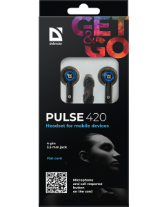 Купить Наушники Defender Pulse 420 Blue/Black  в E-mobi