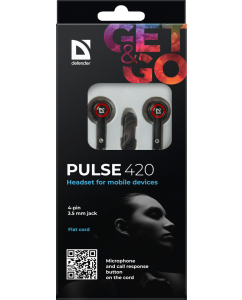 Купить Наушники Defender Pulse 420 Red/Black  в E-mobi