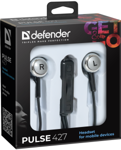 Купить Наушники Defender Pulse 427 Black  в E-mobi