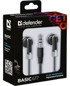 Купить Наушники Defender Basic 617 Black  в E-mobi