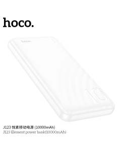 Купить Внешний аккумулятор 10000mAh Hoco J123 2USB 2.0A Li-pol с LED дисплеем White  в E-mobi