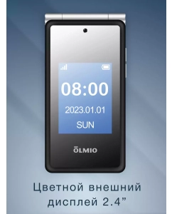 Купить Мобильный телефон Olmio F50 черный (046408)  в E-mobi