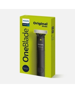 Купить Триммер Philips OneBlade, QP1424/10, для бороды и усов, черно-зеленый в E-mobi