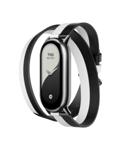 Купить Ремешок Xiaomi Smart Band 8 Double Wrap Strap M2253AS1 (BHR7311GL), черный/белый в E-mobi