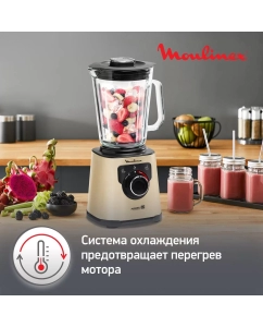 Купить Блендер Moulinex LM87A0 бежевый, черный  в E-mobi