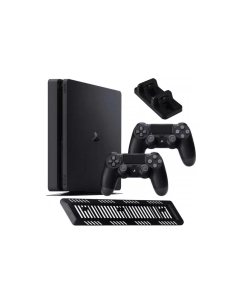 Купить Игровая приставка Sony PlayStation 4 Slim (1TB) (CUH-2208B) + 2-й геймпад+станция+накладки в E-mobi